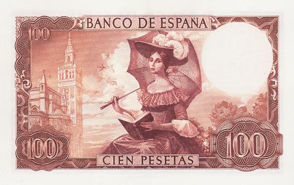西班牙 100比塞塔 1965(1970)
