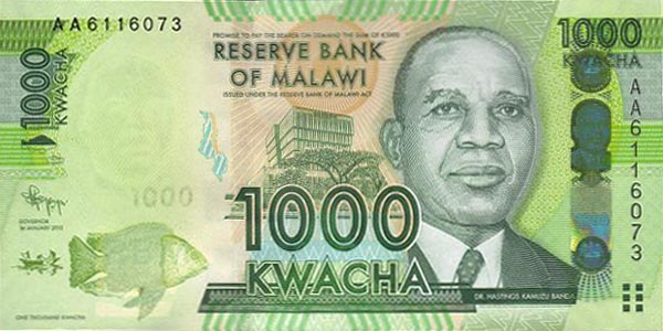 马拉维 1000克瓦查 2012.1.1-世界钱币收藏网|